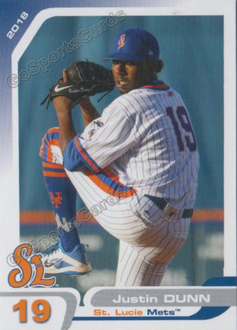 2018 St Lucie Mets Justin Dunn