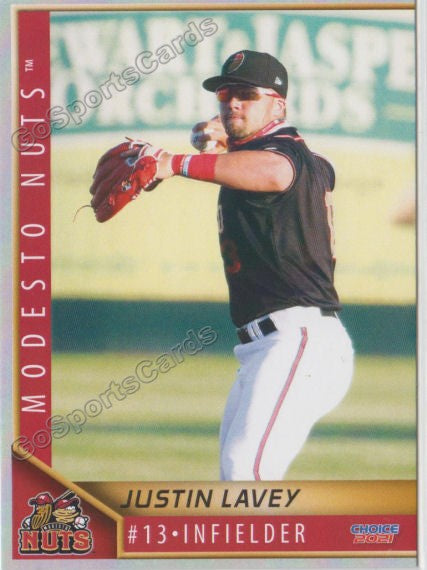 2021 Modesto Nuts Justin Lavey