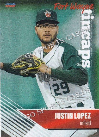 2022 Fort Wayne TinCaps Justin Lopez