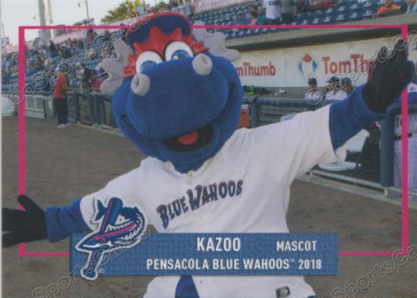 Blue Wahoos mascot Kazoo celebrates Armed Forces Day at VA Clinic