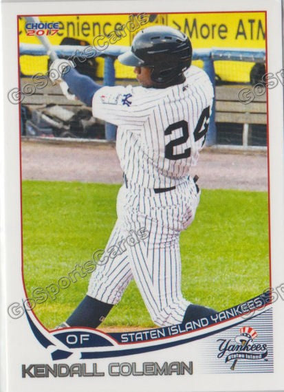 2017 Staten Island Yankees Kendall Coleman