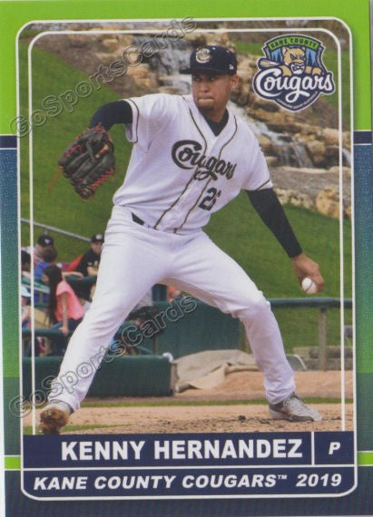 2019 Kane County Cougars Kenny Hernandez