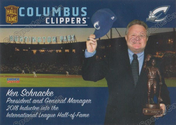 2018 Columbus Clippers Ken Schnacke