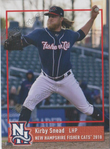 2018 New Hampshire Fisher Cats Kirby Snead