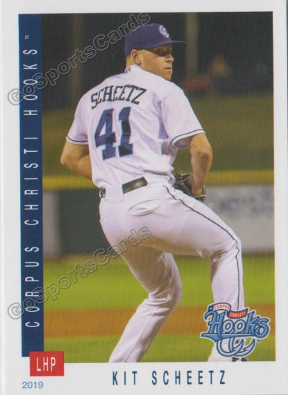 2019 Corpus Christi Hooks Kit Scheetz – Go Sports Cards