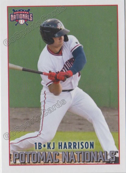 2019 Potomac Nationals KJ Harrison