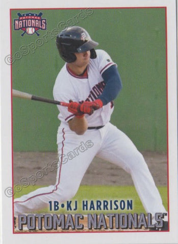 2019 Potomac Nationals KJ Harrison