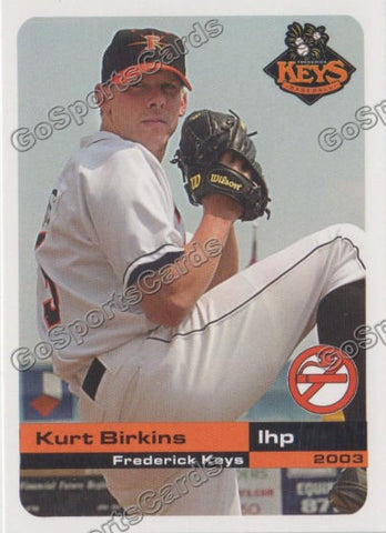 2003 Frederick Keys SGA Kurt Birkins