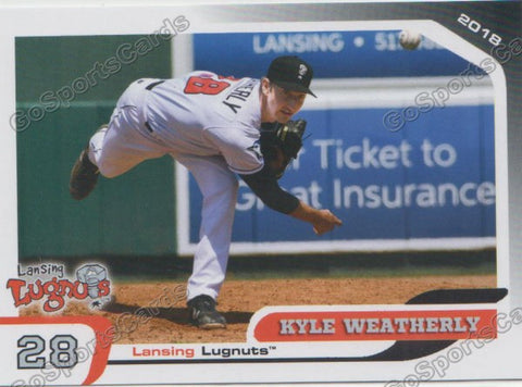 2018 Lansing Lugnuts Kyle Weatherly