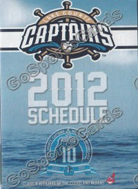 2012 Lake County Captains Pocket Schedule 10 Year Anniversary