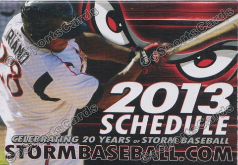 2013 Lake Elsinore Storm Pocket Schedule (Rymer Liriano)