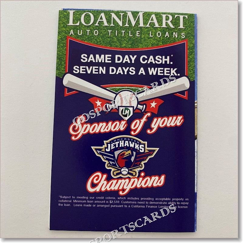 2015 Lancaster JetHawks Pocket Schedule Go Sports Cards