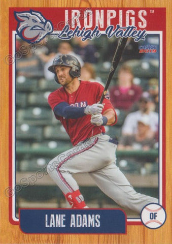 2019 Lehigh Valley IronPigs Lane Adams