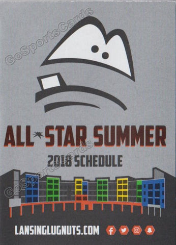 2018 Lansing Lugnuts Pocket Schedule