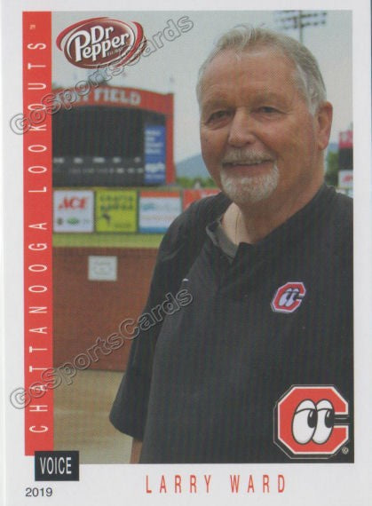 2019 Chattanooga Lookouts Larry The Voice Ward