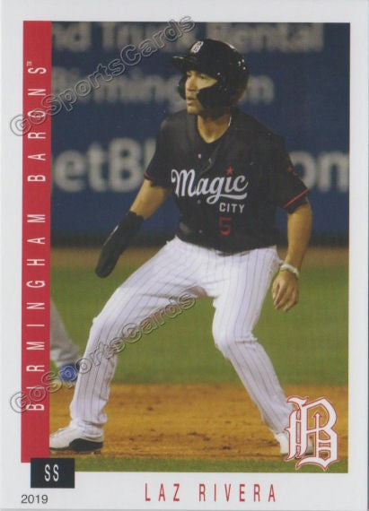 2019 Birmingham Barons Laz Rivera