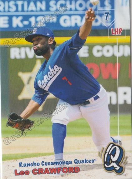 2019 Rancho Cucamonga Quakes Leo Crawford