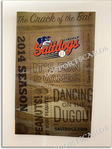 2014 Lincoln Saltdogs Pocket Schedule