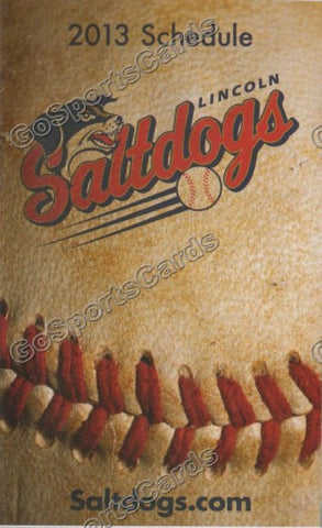 2013 Lincoln Salt Dogs Pocket Schedule