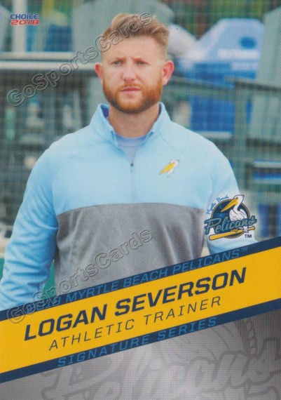 2018 Myrtle Beach Pelicans Logan Severson