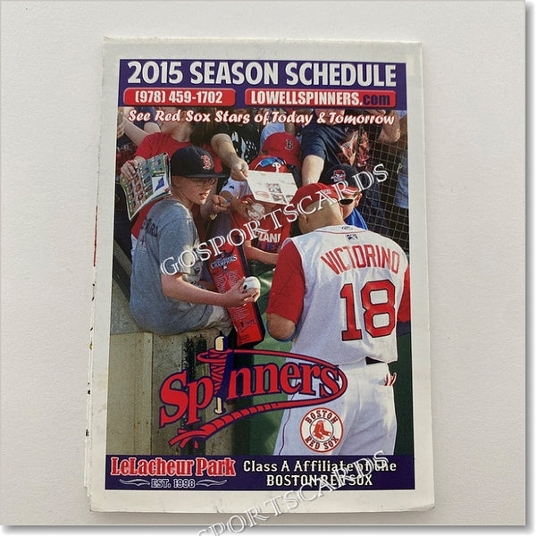 2015 Lowell Spinners Pocket Schedule