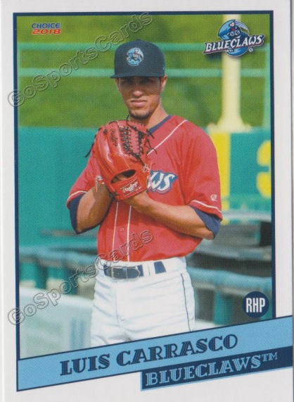 2018 Lakewood BlueClaws Luis Carrasco