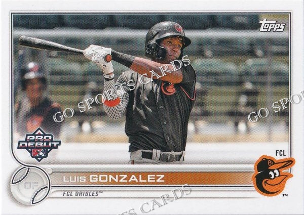 2022 Topps Pro Debut Luis Gonzalez PD-182