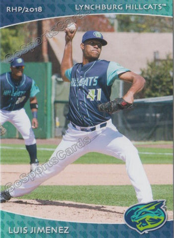 2018 Lynchburg Hillcats Luis Jimenez