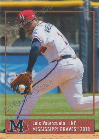 2018 Mississippi Braves Luis Valenzuela