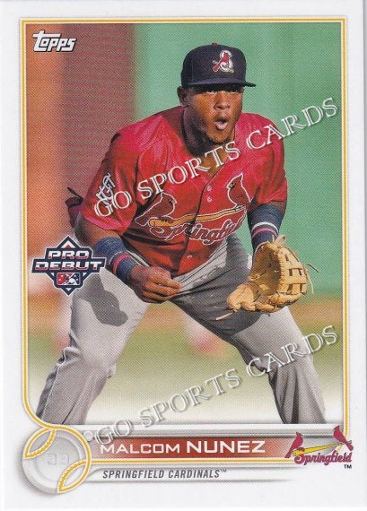 2022 Topps Pro Debut Malcom Nunez PD-149