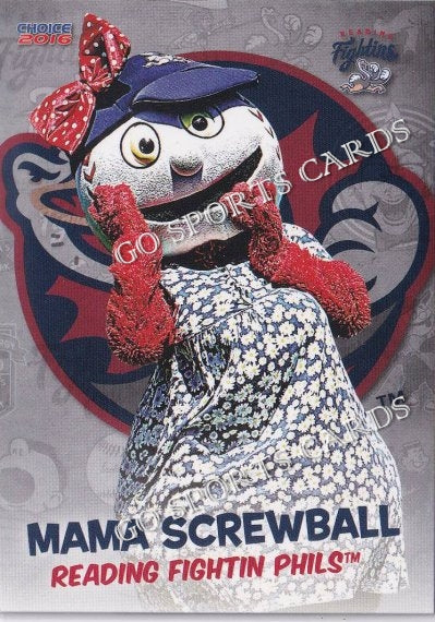 2016 Reading Fightin Phils Mascot Mama Screwball