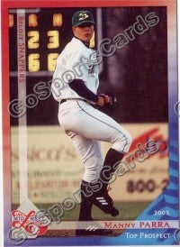 2003 Midwest League Top Prospects Manny Parra