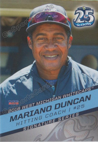 2018 West Michigan Whitecaps Mariano Duncan