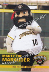 2022 Bradenton Marauders Marty The Marauder Mascot – Go Sports Cards