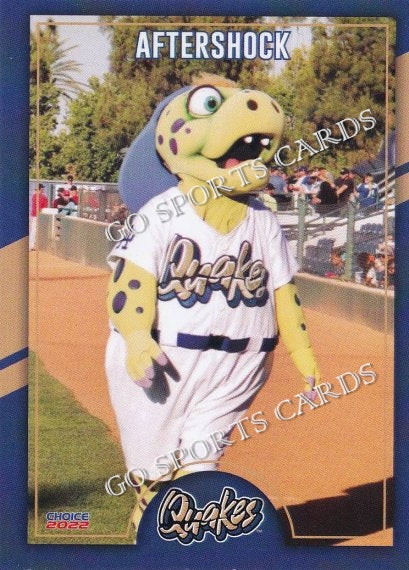 2022 Rancho Cucamonga Quakes Aftershock Tremor Mascot