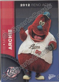 2012 Reno Aces Archie Mascot