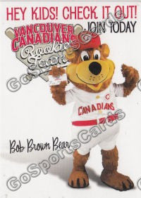 Vancouver Canadians Bob Brown Bear