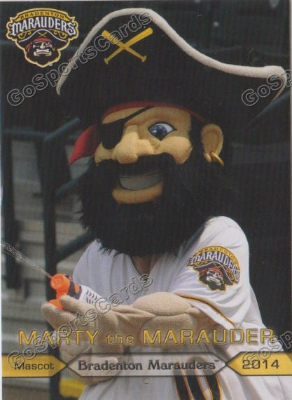 2014 Bradenton Marauders Marty the Marauder Mascot