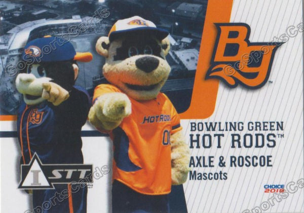 Roscoe the Hot Rods baseball team's mascot at the National