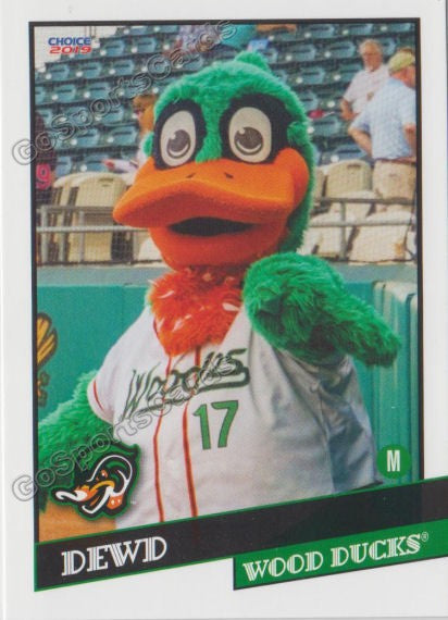 2019 Down East Wood Ducks Dewd Mascot