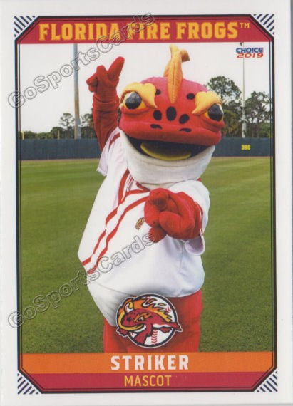 2019 Florida Fire Frogs Striker Mascot