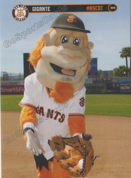 2019 San Jose Giants Gigante Mascot