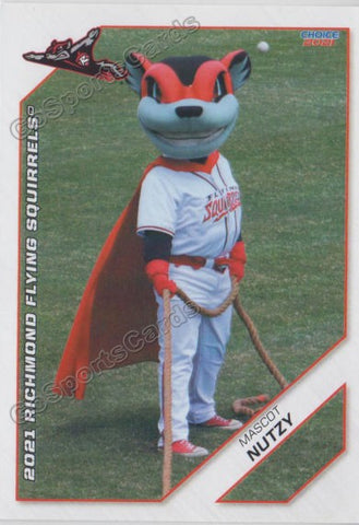 2021 Richmond Flying Squirrels Nutzy Mascot