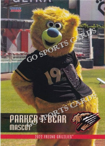 2022 Fresno Grizzlies Parker T Bear Mascot