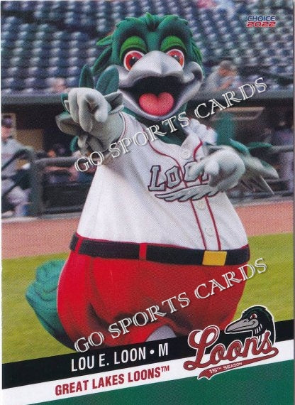 2022 Great Lakes Loons Lou E Loon Mascot