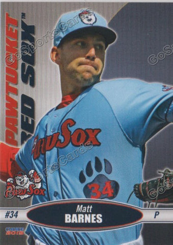 2015 Pawtucket Red Sox Matt Barnes