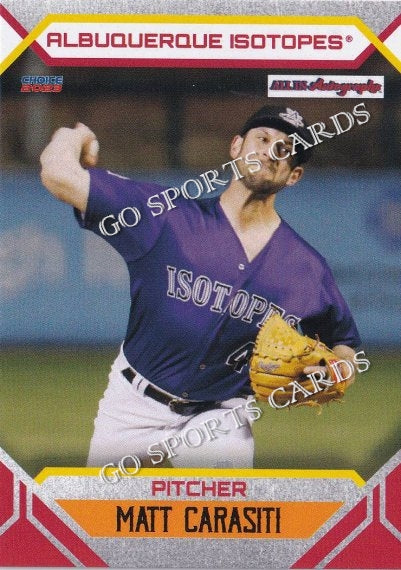 2023 Albuquerque Isotopes Matt Carasiti