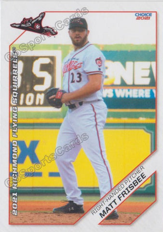 2021 Richmond Flying Squirrels Matt Frisbee