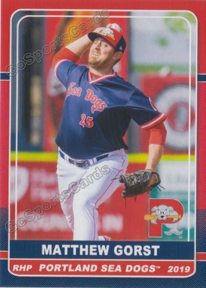 2019 Portland Sea Dogs Matthew Gorst