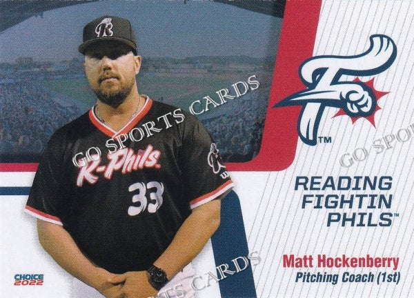 2022 Reading Fightin Phils 2nd Matt Hockenberry – Go Sports Cards